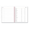 Joselyn Weekly/Monthly Planner, Floral Artwork, 11 x 8.5, Pink/Peach/Black Cover, 12-Month (Jan To Dec): 2026