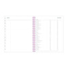 Joselyn Weekly/Monthly Planner, Floral Artwork, 11 x 8.5, Pink/Peach/Black Cover, 12-Month (Jan To Dec): 2026