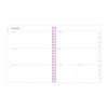 Joselyn Weekly/Monthly Planner, Floral Artwork, 11 x 8.5, Pink/Peach/Black Cover, 12-Month (Jan To Dec): 2026