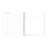 Joselyn Monthly Wirebound Planner, Floral Artwork, 10 x 8, Pink/Peach/Black Cover, 12-Month (Jan To Dec): 2026