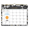 Baccara Dark Wall Calendar, Floral Artwork, 11 x 8.75, White/Black/Gold Sheets, 12-Month (Jan To Dec): 2026