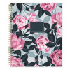 Roosevelt Pink Academic Weekly/Monthly Planner, Floral Artwork, 11" x 8.5", Pink/Gray Cover, 12-Month (July-June): 2025-2026