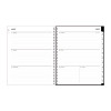 Analeis Create-Your-Own Cover Weekly/Monthly Planner, Floral, 11 x 8.5, White/Black/Coral, 12-Month (July To June): 2025-2026