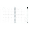 Analeis Create-Your-Own Cover Weekly/Monthly Planner, Floral, 11 x 8.5, White/Black/Coral, 12-Month (July To June): 2025-2026