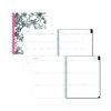 Analeis Create-Your-Own Cover Weekly/Monthly Planner, Floral, 11 x 8.5, White/Black/Coral, 12-Month (July To June): 2025-2026
