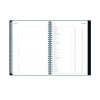 Enterprise Weekly/Monthly Notes Planner, 8.63" x 5.88", Black Cover, 12-Month (Jan To Dec): 2026