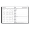 Teacher's Solid Black Weekly/Monthly Lesson Planner, 9 Classes, 11 x 8.5 Sheets, 12-Month (July To June), 2025 To 2026