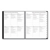 Teacher's Solid Black Weekly/Monthly Lesson Planner, 9 Classes, 11 x 8.5 Sheets, 12-Month (July To June), 2025 To 2026