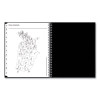Teacher's Solid Black Weekly/Monthly Lesson Planner, 9 Classes, 11 x 8.5 Sheets, 12-Month (July To June), 2025 To 2026