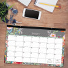 Sophie Desk Pad, Floral Artwork, 17 x 11, Multicolor Sheets, Black Binding, Clear Corners, 12-Month (Jan To Dec): 2026