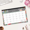 Sophie Desk Pad, Floral Artwork, 17 x 11, Multicolor Sheets, Black Binding, Clear Corners, 12-Month (Jan To Dec): 2026