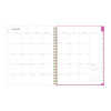 Fly By Frosted Weekly/Monthly Planner, Butterflies Artwork, 11 x 8.5, Blush/Pink Cover, 12-Month (Jan To Dec): 2026