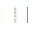 Fly By Frosted Weekly/Monthly Planner, Butterflies Artwork, 11 x 8.5, Blush/Pink Cover, 12-Month (Jan To Dec): 2026