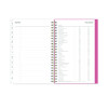 Fly By Frosted Weekly/Monthly Planner, Butterflies Artwork, 8 x 5, Blush/Pink Cover, 12-Month (Jan To Dec): 2026