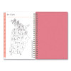 Fly By Frosted Weekly/Monthly Planner, Butterflies Artwork, 8 x 5, Blush/Pink Cover, 12-Month (Jan To Dec): 2026