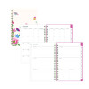 Fly By Frosted Weekly/Monthly Planner, Butterflies Artwork, 8 x 5, Blush/Pink Cover, 12-Month (Jan To Dec): 2026