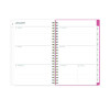 Fly By Frosted Weekly/Monthly Planner, Butterflies Artwork, 8 x 5, Blush/Pink Cover, 12-Month (Jan To Dec): 2026