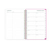 Fly By Frosted Weekly/Monthly Planner, Butterflies Artwork, 8 x 5, Blush/Pink Cover, 12-Month (Jan To Dec): 2026
