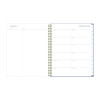 Tula Weekly/Monthly Planner, Floral Artwork, 11" x 8.5", Purple/Pink/White Cover, 12-Month (Jan To Dec): 2026