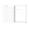 Tula Weekly/Monthly Planner, Floral Artwork, 11" x 8.5", Purple/Pink/White Cover, 12-Month (Jan To Dec): 2026