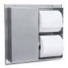 Partition-Mounted Multi-Roll Toilet Tissue Dispenser, 13.25 x 4 x 12.56, Stainless Steel