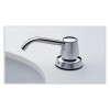 Manual Top-Fill Liquid Soap Dispenser, 4" Spout, 20 Oz, 5.63 x 5.63 x 11.25, Chrome