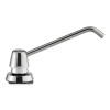Manual Top-Fill Liquid Soap Dispenser, 6" Spout, 20 Oz, 7.63 x 7.63 x 12.13, Chrome