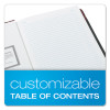 Extra-Durable Bound Book, Single-Page 5-Column Accounting, Black/Maroon/Gold Cover, 10.13 X 7.78 Sheets, 150 Sheets/Book