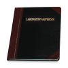 Laboratory Notebook, Data/Lab-Record Format, Black/Red Cover, (150) 10.38 x 8.13 Sheets