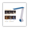 Konnect Rechargeable Folding Led Desk Lamp, 2.52w x 2.13d x 11.02h, Gray/Blue