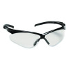 Adversary Optical Safety Glasses, Black Half Frame, Light Blue Dual Lens
