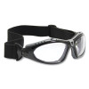 Optical Fuselage Hybrid Safety Glasses/Goggles, Black/Gray Full Frame, Clear Dual Lens