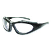 Optical Fuselage Hybrid Safety Glasses/Goggles, Black/Gray Full Frame, Clear Dual Lens
