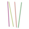 Neon Sip Sticks, 5.5" Polypropylene, Assorted Colors, 1,000/Pack