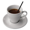 Unwrapped Round Stirrers, 7.75", Polypropylene, Black, 500/Pack