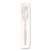 Elegant Dinnerware Heavyweight Cutlery Assortment, Heavyweight, (120) Forks/(80) Spoons/(40) Knives, Plastic, White, 240/Box