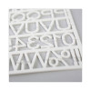 Set Of Plastic Letter Board Letters, Numbers And Symbols, 1" Tall, White Characters, 270 Pieces