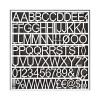 Set Of Plastic Letter Board Letters, Numbers And Symbols, 1" Tall, White Characters, 270 Pieces