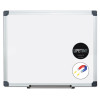 Porcelain Value Dry Erase Board, 24" x 36", White Surface, Satin Aluminum Frame
