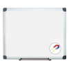 Porcelain Value Dry Erase Board, 24" x 36", White Surface, Satin Aluminum Frame