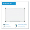Porcelain Value Dry Erase Board, 36" x 48", White Surface, Satin Aluminum Frame
