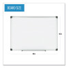 Porcelain Value Dry Erase Board, 36" x 48", White Surface, Satin Aluminum Frame
