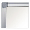 Earth Silver Easy Clean Magnetic Dry Erase Boards, 48" x 36", White Surface, Satin Aluminum Frame