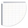 Gridded Magnetic Porcelain Dry Erase Project Planning Board, 1" x 2" Cell, 72" x 48", White Surface, Satin Aluminum Frame