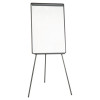 Basic Tripod Melamine Presentation Easel, 22.5" x 42", White Surface, Black Plastic/Steel Frame