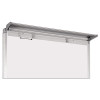 Silver Easy Clean Dry Erase Quad-Pod Presentation Easel, 28" x 39.5", White Surface, Black/Satin Aluminum Frame