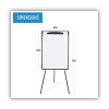 Magnetic Gold Ultra Dry Erase Tripod Presentation Easel With Arms, 28" x 38.5", White Surface, Black/Silver Aluminum Frame