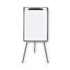 Magnetic Gold Ultra Dry Erase Tripod Presentation Easel With Arms, 28" x 38.5", White Surface, Black/Silver Aluminum Frame