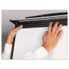 Tripod Extension Bar Magnetic Gold Ultra Dry Erase Easel, 29" x 41", White Surface, Black/Satin Aluminum Frame