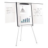 Tripod Extension Bar Magnetic Gold Ultra Dry Erase Easel, 29" x 41", White Surface, Black/Satin Aluminum Frame